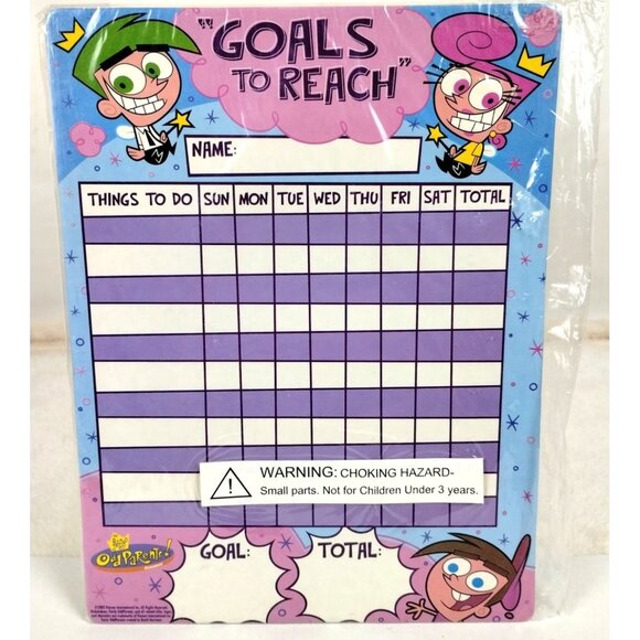 Nickelodeon Fairly Odd Parents Daily Weekly Chores To Do List Achievement Goals - Picture 4 of 5
